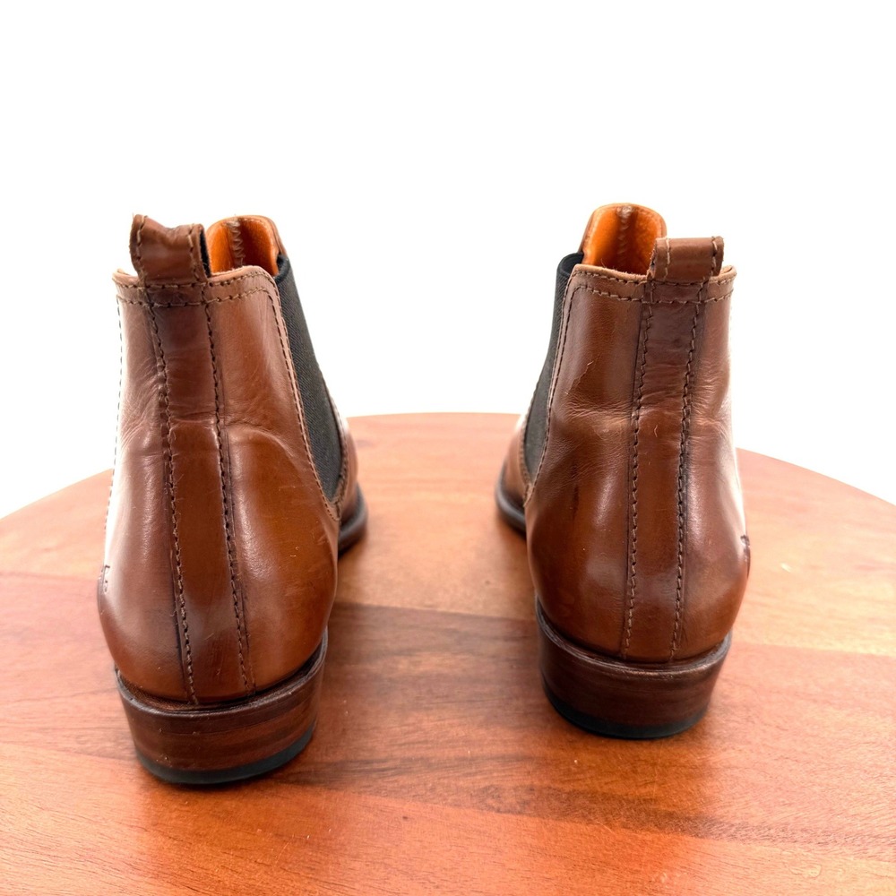 Frye Chelsea Boots Cognac Brown Leather Goodyear Welt Made in Spain Women 6 - Picture 6 of 11